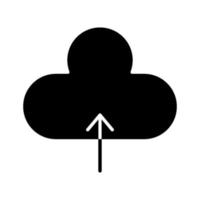 icona di caricamento nel cloud vettore
