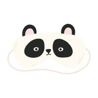 maschera per dormire. vettore illustrazione. piatto stile. cartone animato dormire maschera nel il modulo di un' panda.