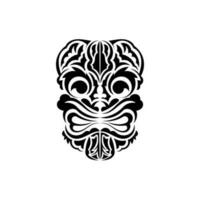 modello maschera. tradizionale totem simbolo. hawaiano stile. vettore illustrazione isolato su bianca sfondo.