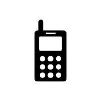 telefono icona o logo isolato cartello simbolo vettore illustrazione, collezione di alto qualità nero stile vettore. vecchio Telefono icona nero vettore illustrazione