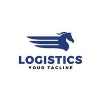 la logistica logo vettore design illustrazione