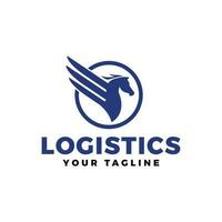 la logistica logo vettore design illustrazione