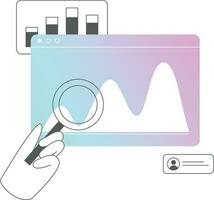 ricerca progetto grafico vettore