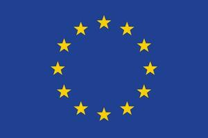 bandiera di il europeo unione Unione Europea simbolo, bandiera vettore illustrazione.