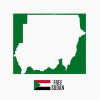 illustrazione vettore di gratuito Sudan design Perfetto per banner, poster, ecc