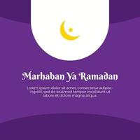 modello di social media celebrazione ramadan kareem vettore
