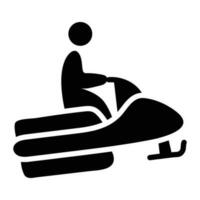acqua sciare vettore solido icona design illustrazione. olimpico simbolo su bianca sfondo eps 10 file