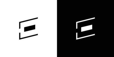 moderno e unico lettera e iniziali logo design 2 vettore