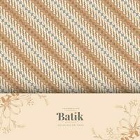 indonesiano batik arte senza soluzione di continuità modello vettore