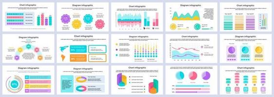 affari e finanza infografica presentazione diapositive modello disegno vettoriale modello