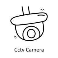 cctv telecamera vettore schema icona design illustrazione. sicurezza simbolo su bianca sfondo eps 10 file