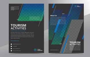 modello di progettazione brochure gradiente
