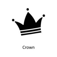 corona vettore solido icona design illustrazione. Natale simbolo su bianca sfondo eps 10 file