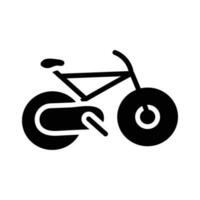 Ciclismo vettore solido icona design illustrazione. olimpico simbolo su bianca sfondo eps 10 file