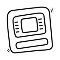ATM macchina vettore schema icona design illustrazione. bancario e finanza simbolo su bianca sfondo eps 10 file