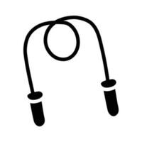 saltare corda vettore solido icona design illustrazione. olimpico simbolo su bianca sfondo eps 10 file