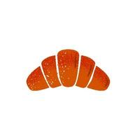 emblema di vettore di croissant per prodotti da forno