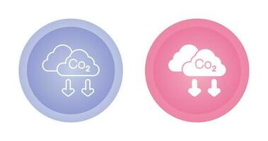 co2 vettore icona