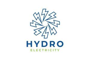 hydro acqua logo. hydro logo design modello elemento. vettore