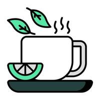 vettore design di erbaceo tè