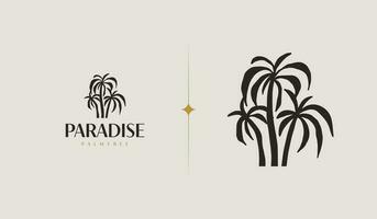 palma albero estate tropicale. universale creativo premio simbolo. vettore cartello icona logo modello. vettore illustrazione