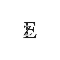 ez lettera logo vettore