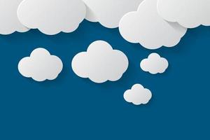 cloud set background.cloud flat.llustration vettore