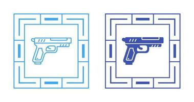 pistola vettore icona impostato