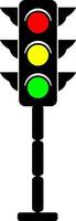 traffico luce, strada, rosso, controllo, strada, lampada, sicurezza, avvertimento, segnale, simbolo vettore