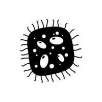 batteri icona vettore. batteri illustrazione cartello. microbo simbolo. vettore