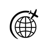 mondo carta geografica vettore linea icone. navigazione illustrazione cartello. globo simbolo.