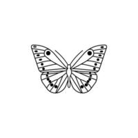 farfalla vettore icona. insetto illustrazione cartello. falena simbolo.