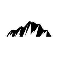 montagne icona vettore. escursione illustrazione cartello. selvaggio natura simbolo o logo. vettore