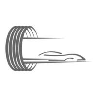 ruota logo vettore illustrazione