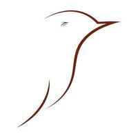 uccello logo vettore illustrazione design