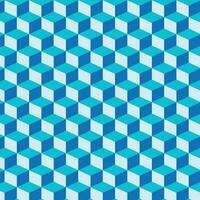 astratto geometrico blu cubo forma modello vettore. vettore