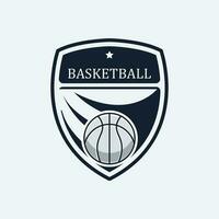 pallacanestro emblema, pallacanestro logo vettore. vettore