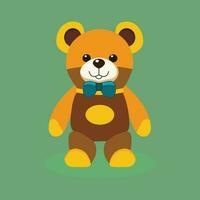 un' orsacchiotto orso cartone animato illustrazione vettore