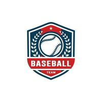 baseball logo design vettore illustrazione