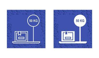 peso vettore icona