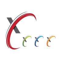 x lettera logo modello icona vettore