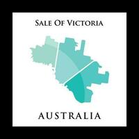 vendita Vittoria città carta geografica creativo logo design vettore