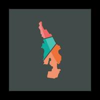 cairns città carta geografica geometrico creativo logo vettore