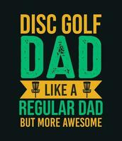 disco golf maglietta design vettore