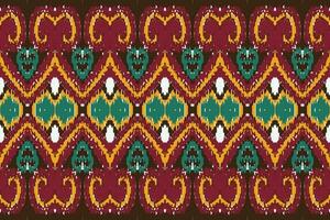 africano ikat paisley modello ricamo sfondo. geometrico etnico orientale modello tradizionale. ikat azteco stile astratto vettore illustrazione. design per Stampa trama, tessuto, sari, sari, tappeto.