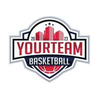 moderno professionale pallacanestro club emblema vettore portafortuna logo design
