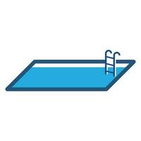 nuoto piscina servizio, nuoto piscina logo, acqua logo design vettore