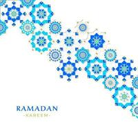 Ramadan kareem saluto design per bandiera o sfondo vettore