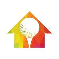 golf logo con elementi di palla design. può essere Usato per golf attrezzatura aziende. vettore