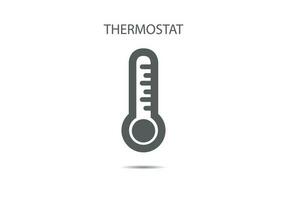 termostato icona vettore illustrazione